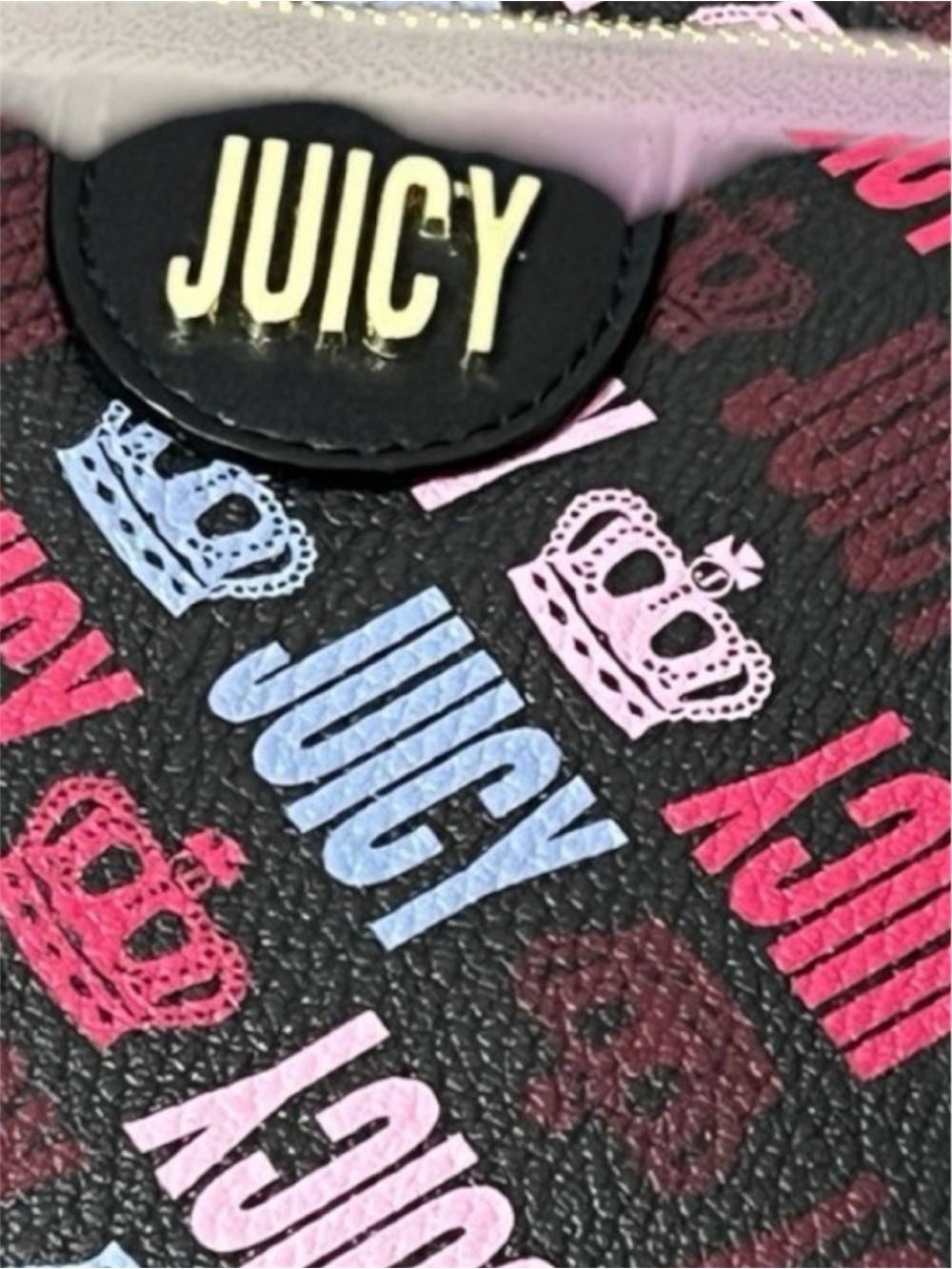 New NWT Juicy Couture Logo design Royal Sports Backpack Book bag with coin pouch - Picture 2 of 6